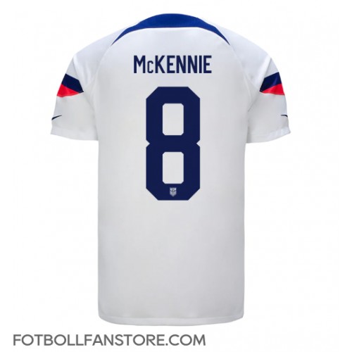 Förenta staterna Weston McKennie #8 Hemma matchtröja VM 2022 Kortärmad Billigt